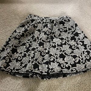 Floral high waisted skirt